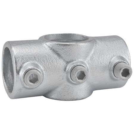 GLOBAL INDUSTRIAL 1-1/4 Size Two Socket Cross Pipe Fitting 1.72 Fitting I.D. 798735